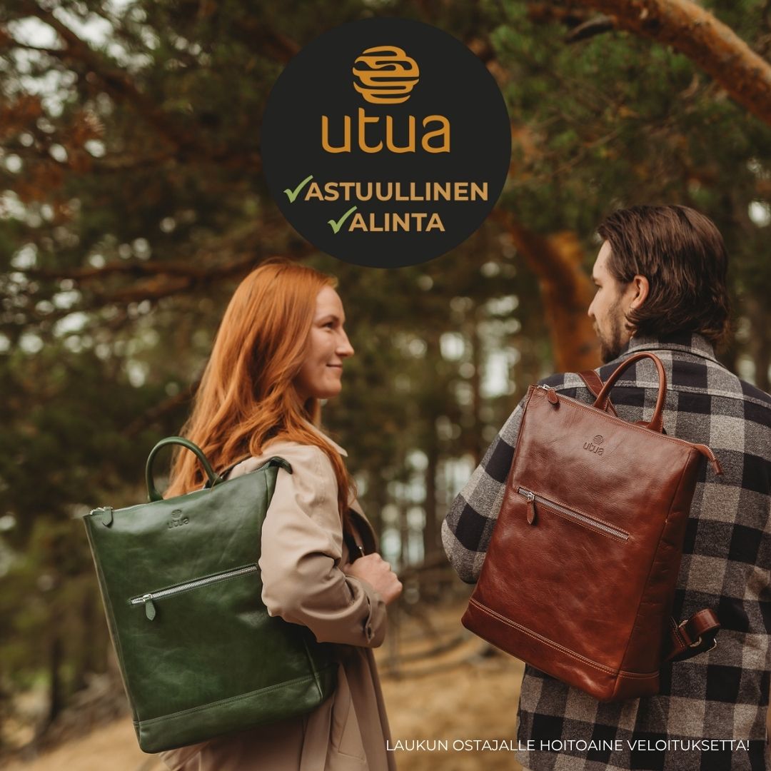 Utuan nahkareppu on vastuullinen valinta