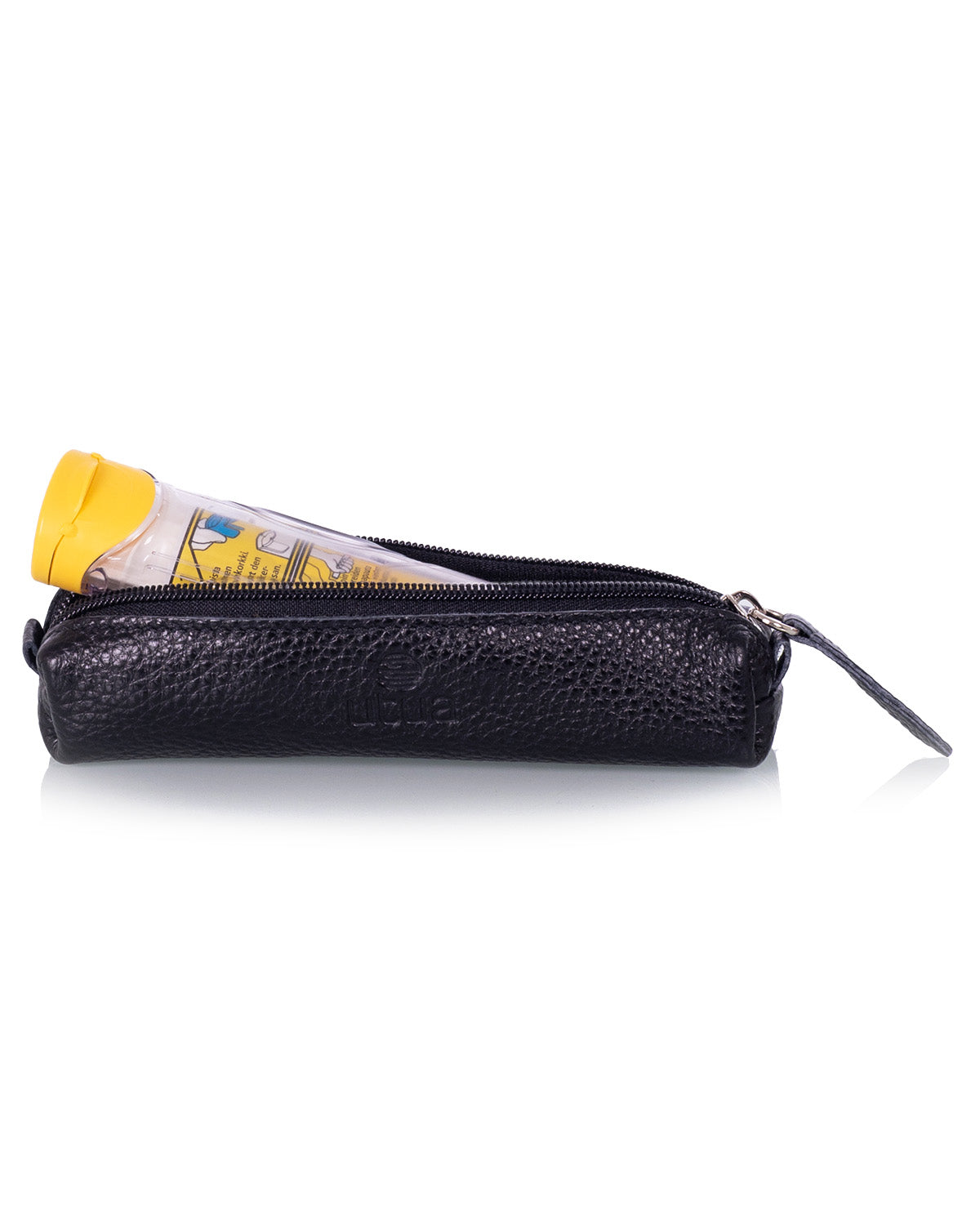 nahkainen penaali epipen keltainen 2