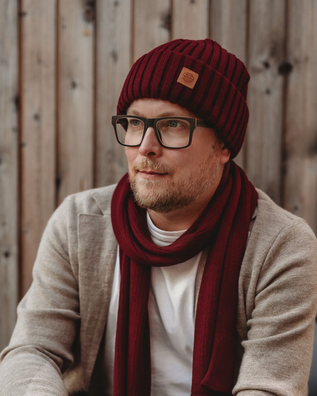 utua posteljooni merinovilla pipo harmaa